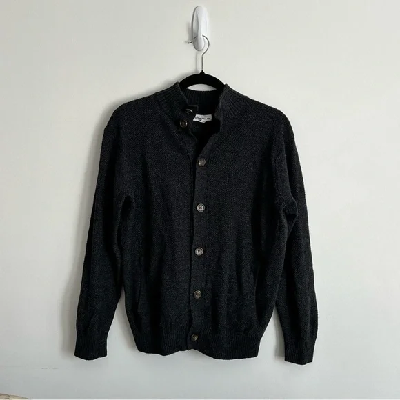 Peter Millar Black Cardigan Sweater